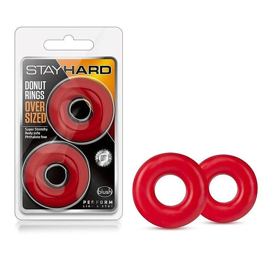 Stay Hard Donut Cock Rings Oversized by Blush Novelties