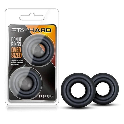 Stay Hard Donut Cock Rings Oversized by Blush Novelties