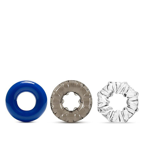Stay Hard Triple Stretch 3 Pack Cock Rings
