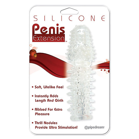 Mens Silicone Penis Extension Clear by Pipedream Products
