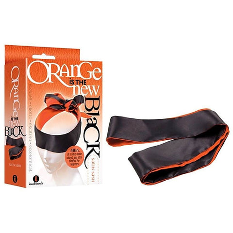 The 9's Orange Is The New Black Satin Sash by Icon Brands