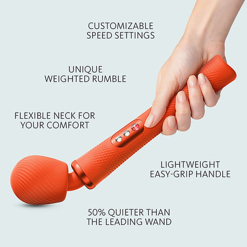 VIM Rechargeable Rumbling Body Wand Massager by Fun Factory
