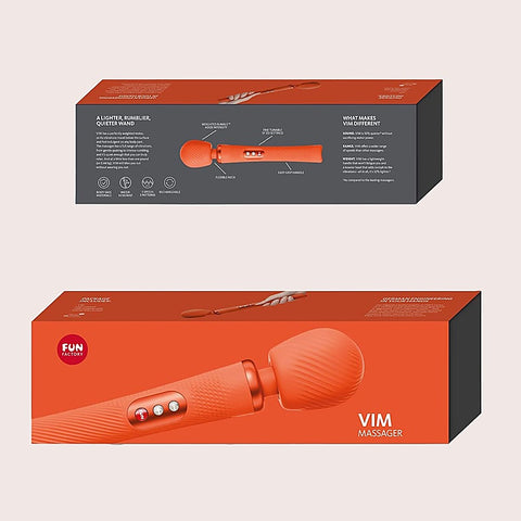 VIM Rechargeable Rumbling Body Wand Massager by Fun Factory