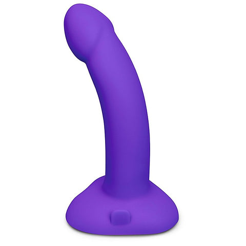 Vibrating Curved Silicone Dildo Strap-On Kit by B-Vibe