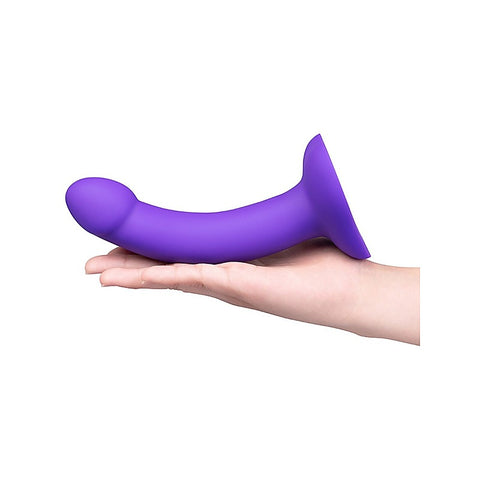 Vibrating Curved Silicone Dildo Strap-On Kit by B-Vibe