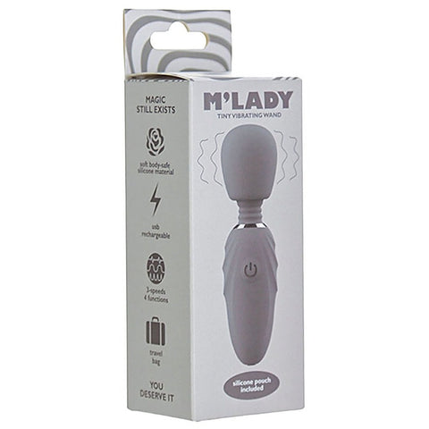 M-Lady Tiny Rechargeable Vibrating Wand Massager