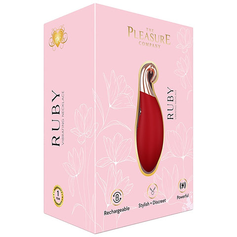 Ruby Vibrating Necklace Massager by Full Circle