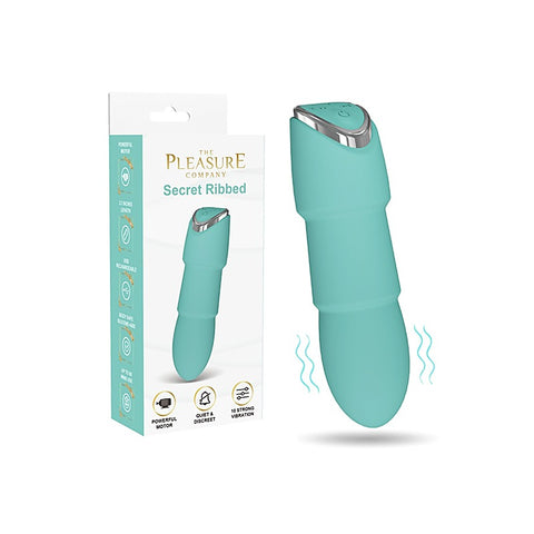 Secret Ribbed USB Rechargeable Bullet Vibe by Full Circle