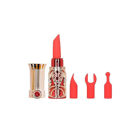 Ruby Kiss 4 In 1 Lipstick Vibrator by BMS Factory