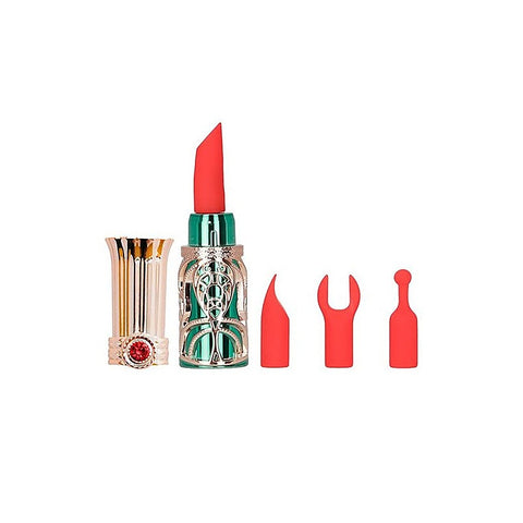 Emerald Kiss 4 In 1 Lipstick Vibrator by BMS Factory