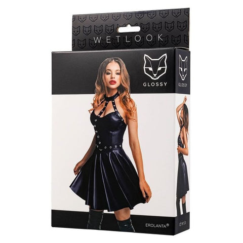 Glossy Marisa Sexy Noir Wetlook Dress by ToyFa