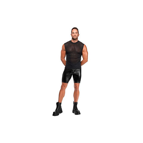 Onyx Skin Sleeveless Cut Tank by Noir Handmade
