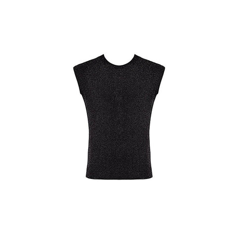 Onyx Skin Sleeveless Cut Tank by Noir Handmade