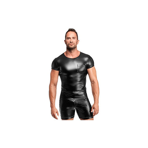 Elastic Powerwetlook Vexen Tee by Noir Handmade