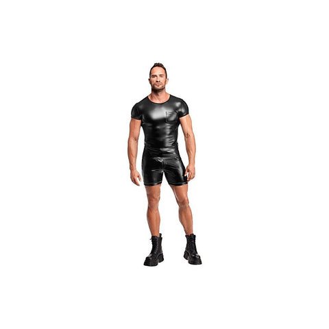 Elastic Powerwetlook Vexen Tee by Noir Handmade
