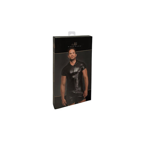 Vexen Hooded Powerwetlook T-Shirt by Noir Handmade