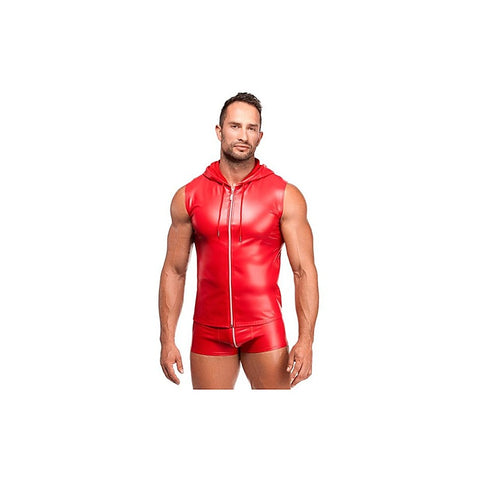 Ignite Male Hooded Vest by Noir Handmade