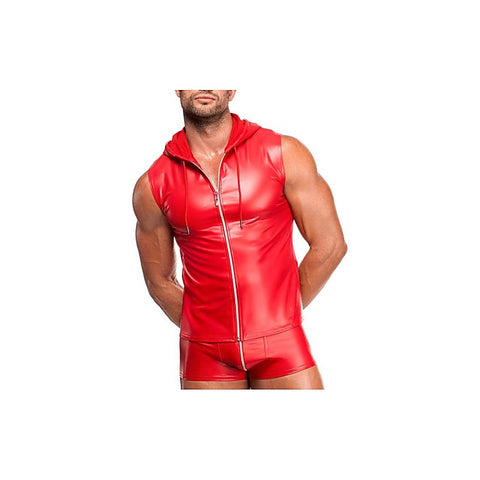 Ignite Male Hooded Vest by Noir Handmade