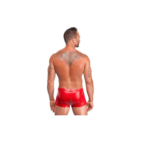 Red Ignite Shorts by Noir Handmade