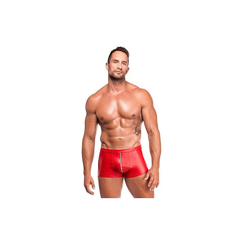 Red Ignite Shorts by Noir Handmade