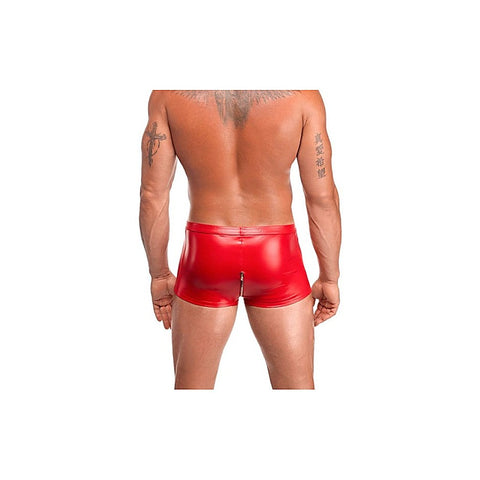 Red Ignite Shorts by Noir Handmade