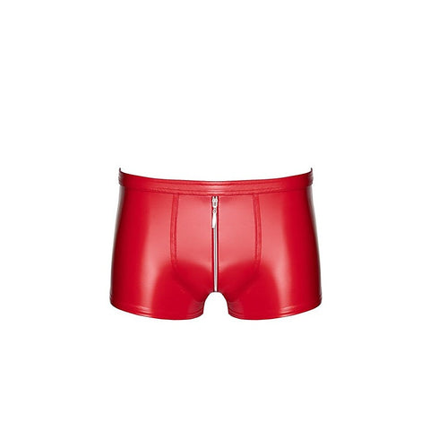 Red Ignite Shorts by Noir Handmade