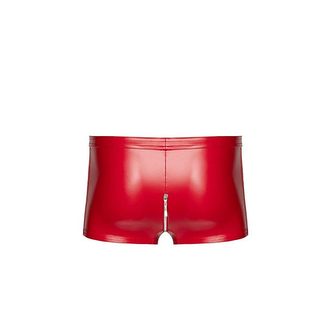 Red Ignite Shorts by Noir Handmade