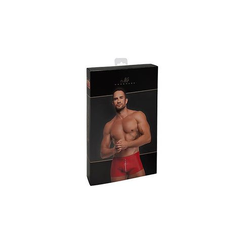 Red Ignite Shorts by Noir Handmade