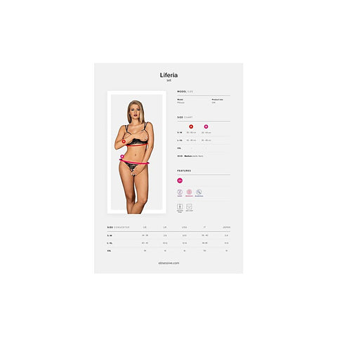 Liferia Sexy Womens Cupless Set by Obsessive