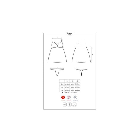 Sexy Exposed Back Luvae Babydoll by Obsessive
