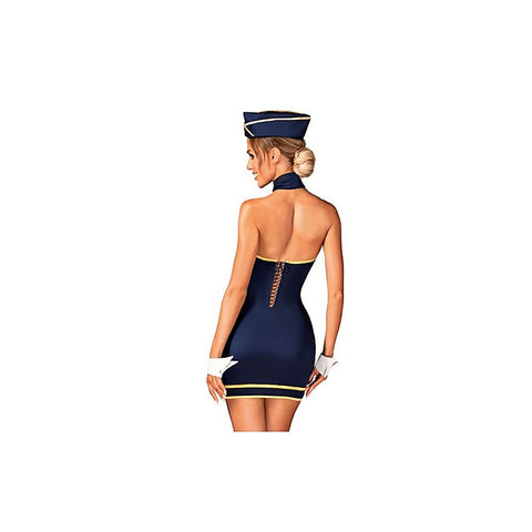 4 Piece Sexy Womens Stewardess Uniform by Obsessive