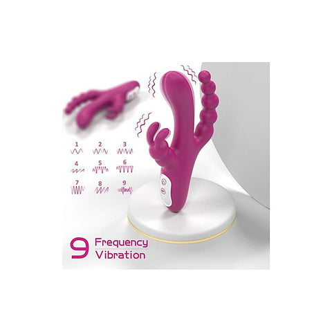 Joker Triple Ecstasy Couples Vibrator by S-Hande