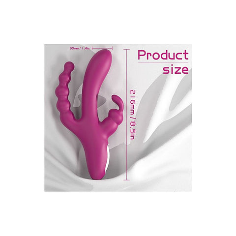 Joker Triple Ecstasy Couples Vibrator by S-Hande