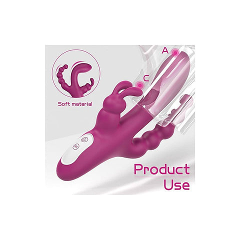 Joker Triple Ecstasy Couples Vibrator by S-Hande