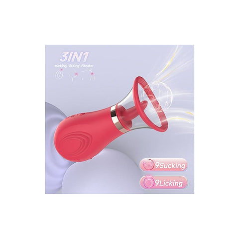 Sybil 3-in-1 Sucking Licking Tickling Stimulator by S-Hande