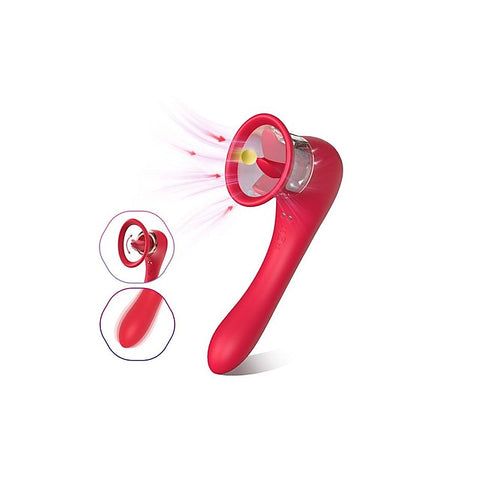 Trumpet 3-In-1 Sucking Licking Vibrating Stimulator