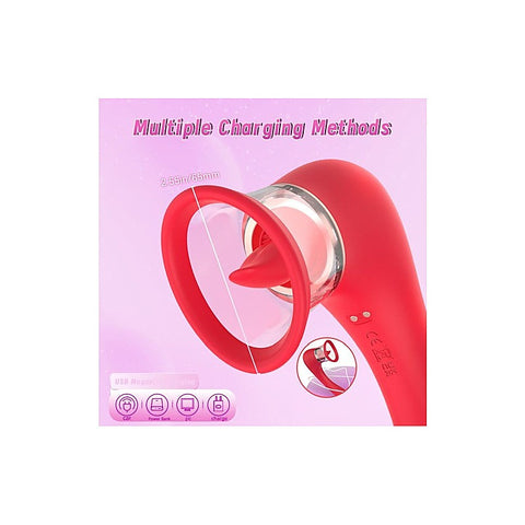 Trumpet 3-In-1 Sucking Licking Vibrating Stimulator
