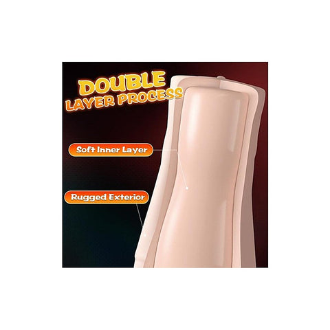 Penny Pussy Dual Layer Vibrating Male Masturbator by XISE