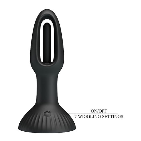 Hubert Vibrating and Wiggling Butt Plug by Baile