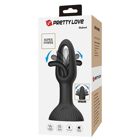 Hubert Vibrating and Wiggling Butt Plug by Baile