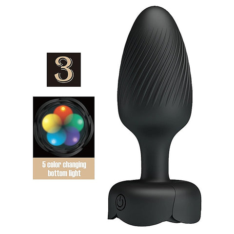 Osborn Light-Up Vibrating Anal Play Plug by Baile