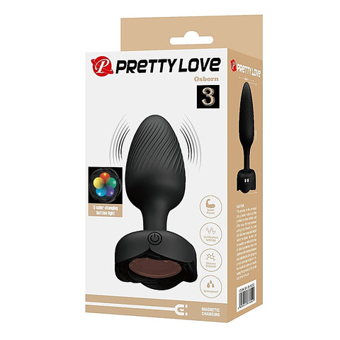 Osborn Light-Up Vibrating Anal Play Plug by Baile