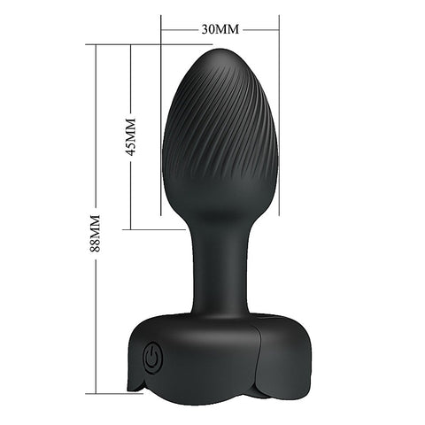 Olman Light-Up Rechargeable Butt Play Plug by Baile