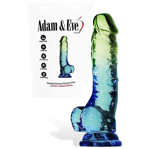 SENSUAL SEASIDE TPE Realistic Dildo by Adam & Eve
