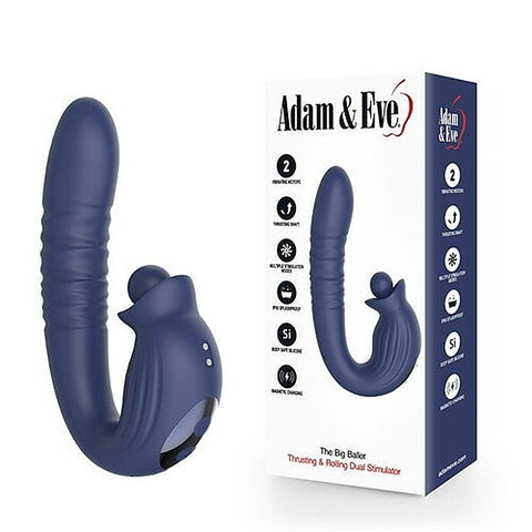 THE BIG BALLER Thrusting Rabbit Vibrator by Adam & Eve