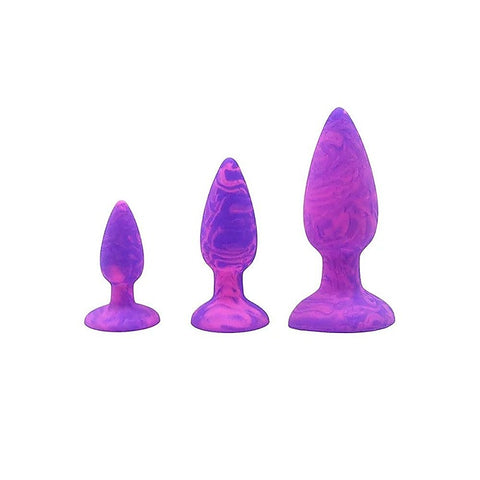 COLOUR SWIRL Anal Plug Set of 3 Sizes by Adam & Eve