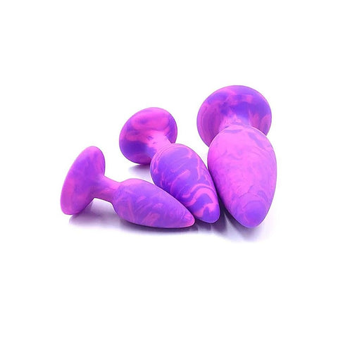 COLOUR SWIRL Anal Plug Set of 3 Sizes by Adam & Eve