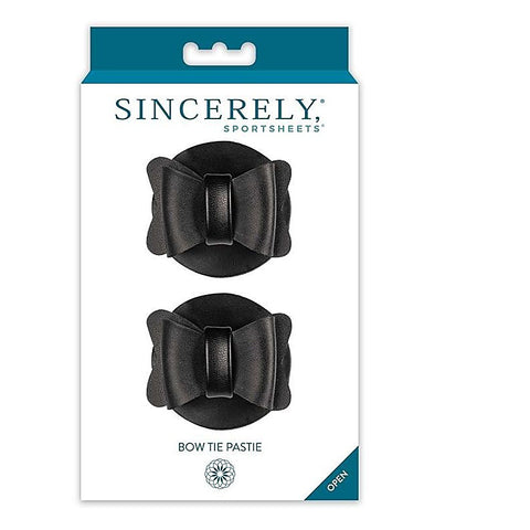 Bow Tie Reusable Vegan Leather Pasties by Sportsheets