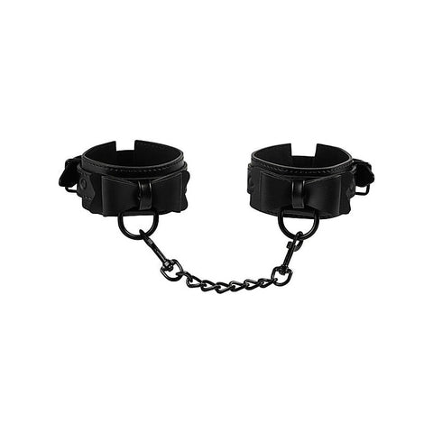 Bow Tie Faux Leather Wrist Cuffs by Sportsheets