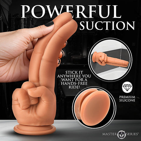 Master Series The Pleaser Double Finger Dildo by XR Brands